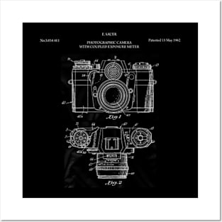 Vintage Camera Pattern Posters and Art